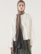 Soft viscose scarf with a sand-rib pattern