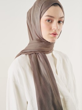 Fresh Scarfs Zachte viscose sjaal met zandribbelspatroon