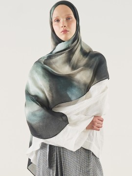 Pure Flow Patterned Soft Viscose Scarf