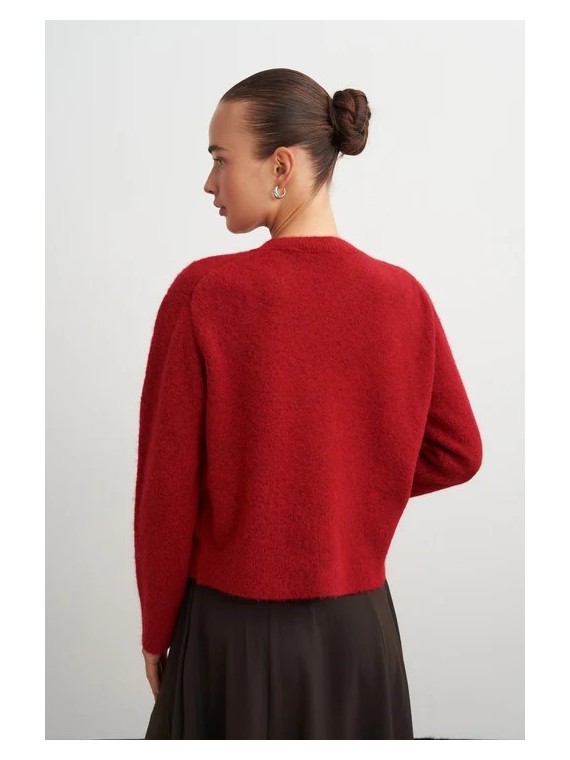 Vesna Design Geborsteld vest met knoopdetails | One Touch Boutique