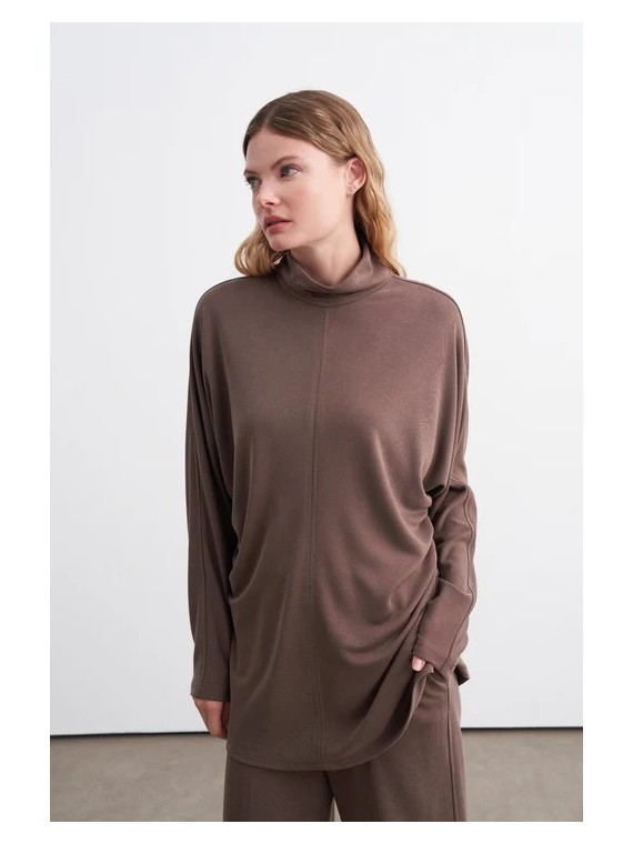 vesna design Batwing Sleeve Gathered Detail Blouse with pants