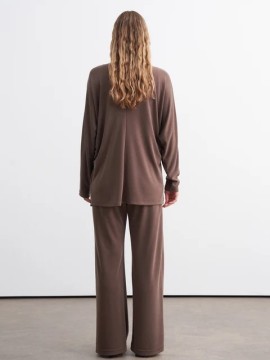 vesna design Batwing Sleeve Gathered Detail Blouse with pants