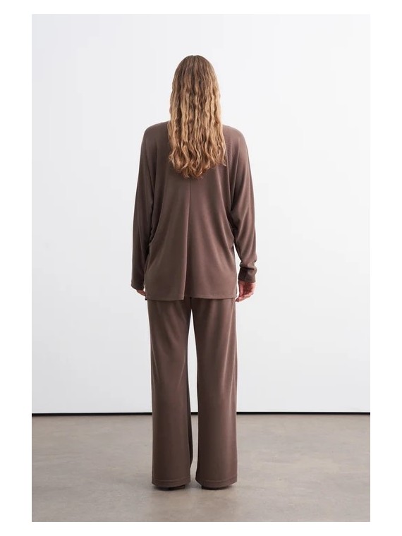 vesna design Batwing Sleeve Gathered Detail Blouse with pants