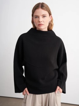 Vesna Design basic gebreide trui met wijde mouwen | One Touch Boutique